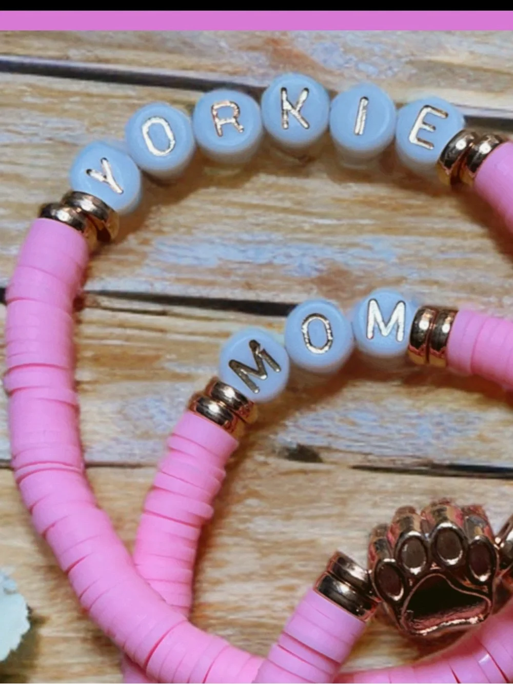 3 piece Yorkie Mom Bracelet Set